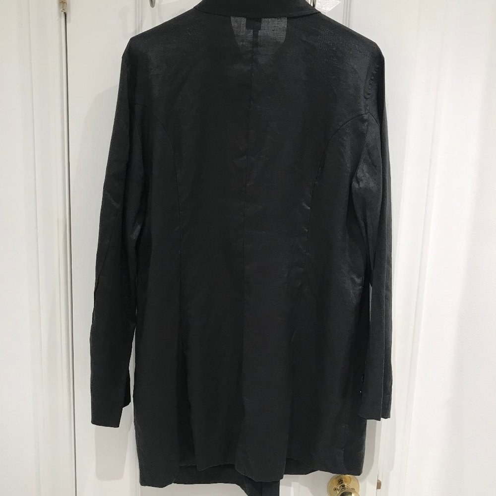 Sold~Lovida Maternity 2pc Linen Blazer/Blouse & Pants Suit Size L like NEW - Picture 5 of 10